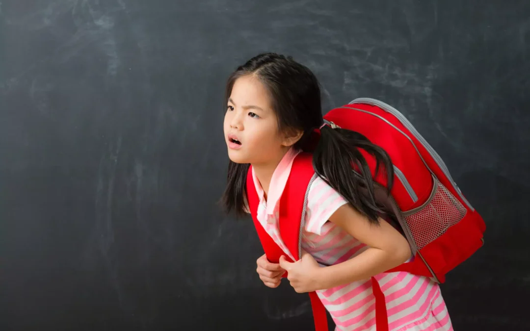 Is a heavy backpack damaging your child’s posture?